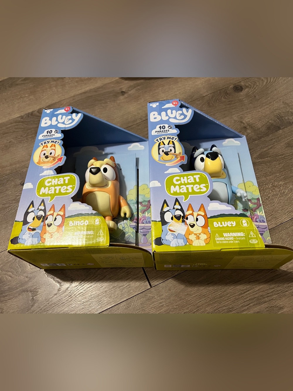 2 Bluey Chat Mates ( Bingo & Bluey) New